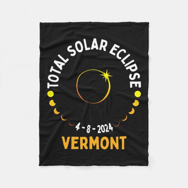 Manta Polar Totalidad 04 08 24 Eclipse solar total 2024 Vermon (Anverso)