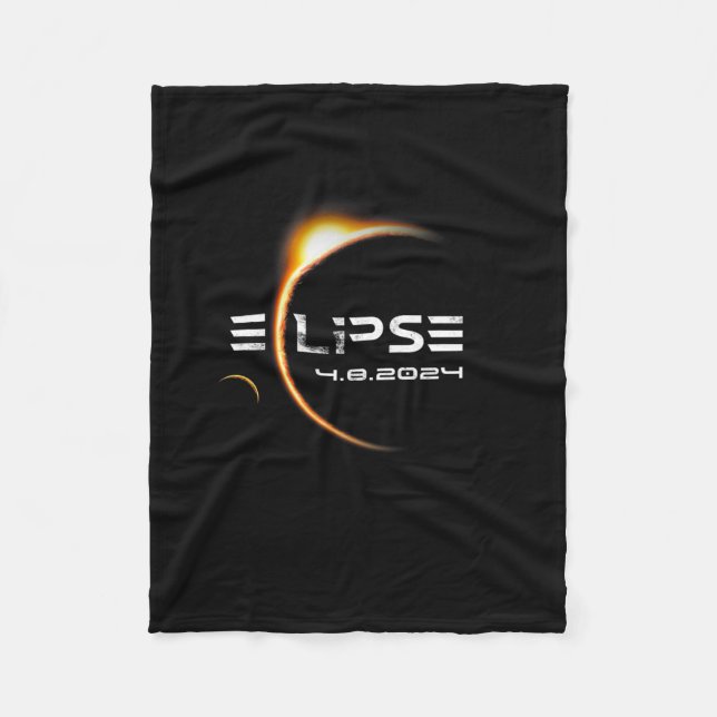 Manta Polar Totalidad 4.08.2024 Eclipse solar total 2024 (Anverso)