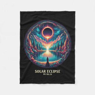 Manta Polar Totalidad Americana Abril 8 2024 Místico Total Sol