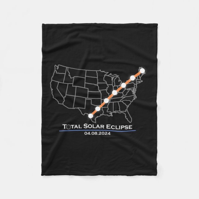 Manta Polar Totalidad Eclipse solar total Abril 8 2024 (Anverso)