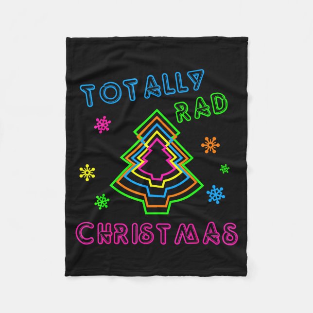 Manta Polar Totally Rad Christmas - 80s Retro Christmas  (Anverso)