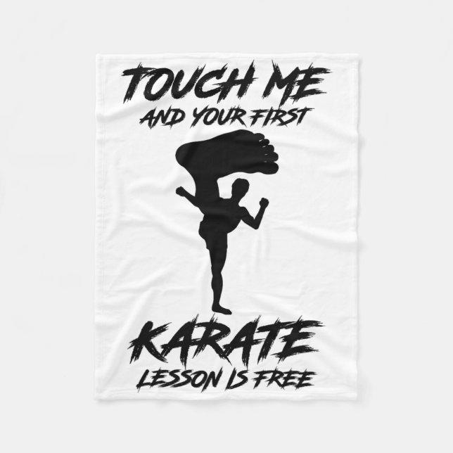 Manta Polar Touch Me And Your First Karate Lesson Is Free Gift (Anverso)