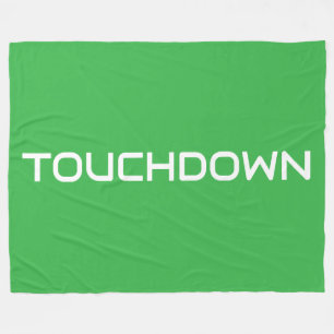 Manta Polar TOUCHDOWN divertido y deportivo Texto moderno sobr
