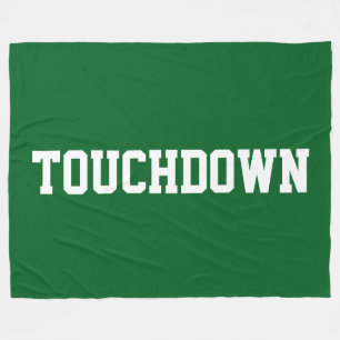 Manta Polar TOUCHDOWN Verde Atlético Intenso Texto en Bloque B