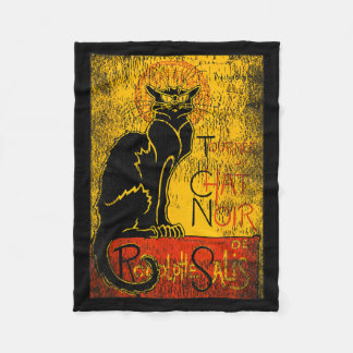 Manta Polar Tour Vintage du Chat Noir Gato Negro Para Hallowee
