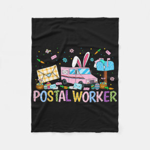 Manta Polar Trabajador Postal Easter Cartero Easter Bunny Pos