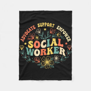 Manta Polar Trabajador social mes del trabajo social divertido