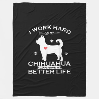 Manta Polar Trabajo Duro Para Que Mi Perro Chihuahua Pueda Ten