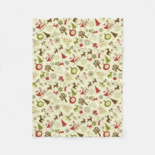 Manta Polar Tradiciones de vacaciones de navidades (Anverso)