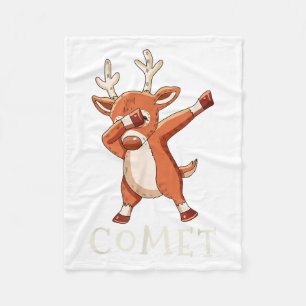 Manta Polar Traje a juego para familia de renos de Santa Comet