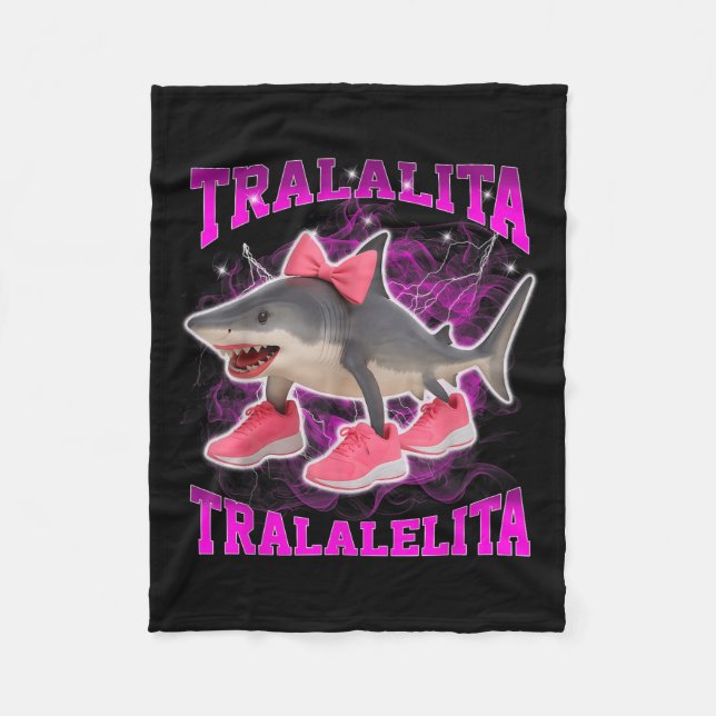 Manta Polar Tralalita Tralalelita Funny Italiano Brainrot Hall (Anverso)