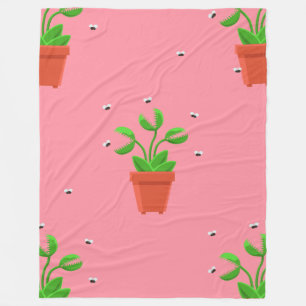 Manta Polar trampa de mosca de veno rosa