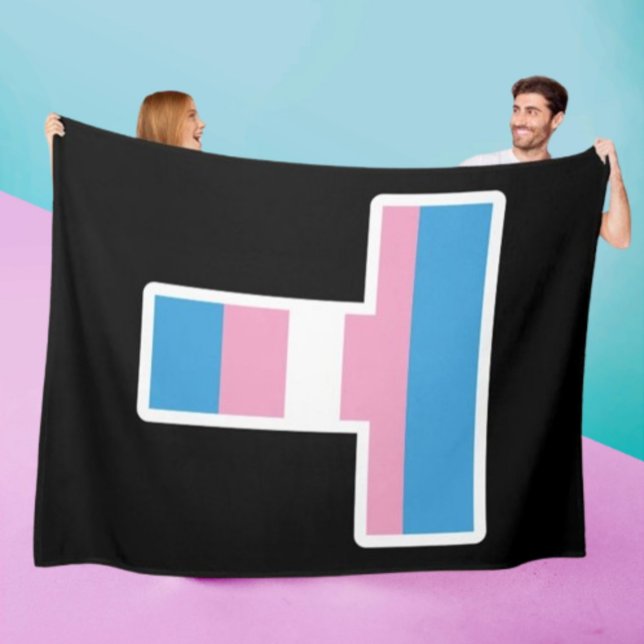 Manta Polar Trans Pride Capital T Fleece Blanket (Subido por el creador)