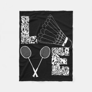 Manta Polar Transbordador Love Badminton Lover Racquet Smashs