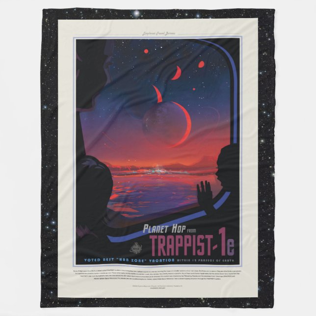 Manta Polar TRAPPIST-1 System Planet 1e turismo espacial retro (Anverso)