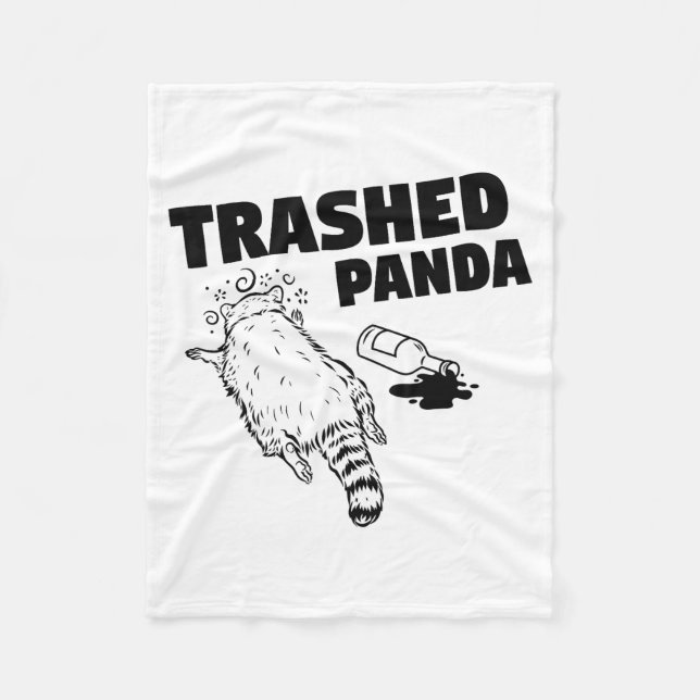 Manta Polar Trash Panda Drunk Racoon Funny  (Anverso)