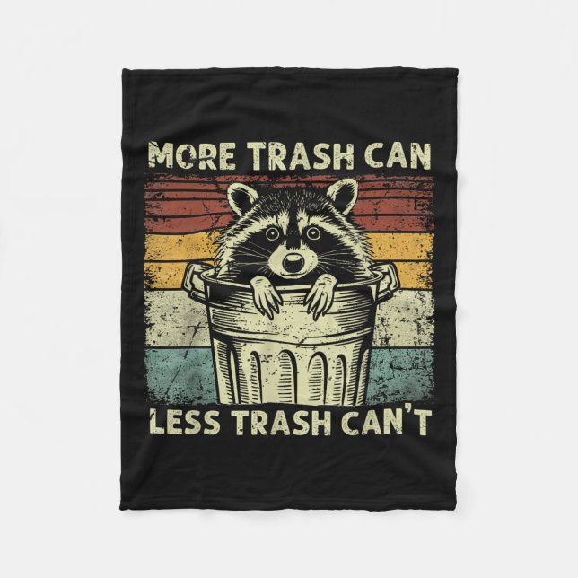 Manta Polar Trash Panda Raccoon It's Called Trash Can Not Tras (Anverso)