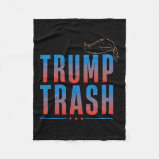 Manta Polar Trash Trump 2024 Grunge Garbyge Para Trump Funny T