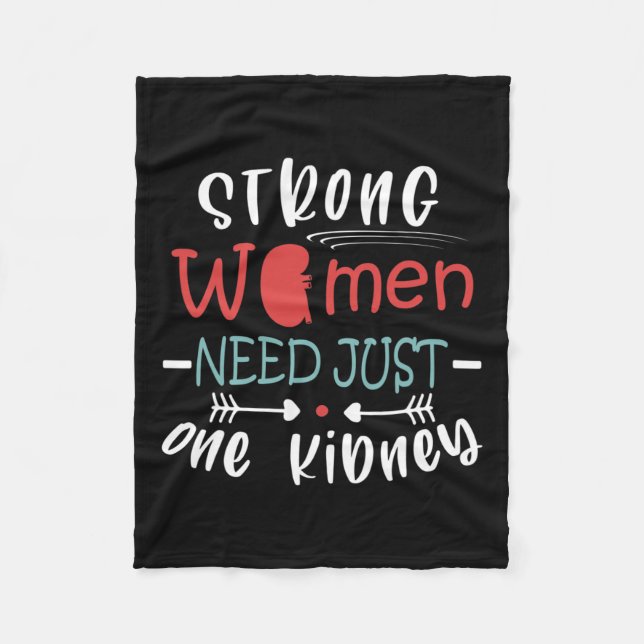 Manta Polar Trasplante Cirugía Donante de riñón Enfermedad ren (Anverso)