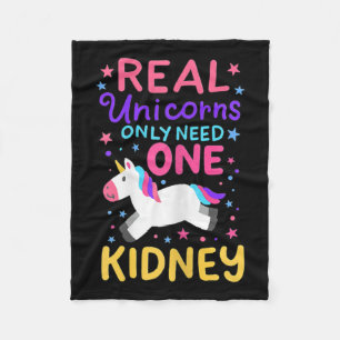 Manta Polar Trasplante De Riñón Cirugía Renal Cute Unicornio P
