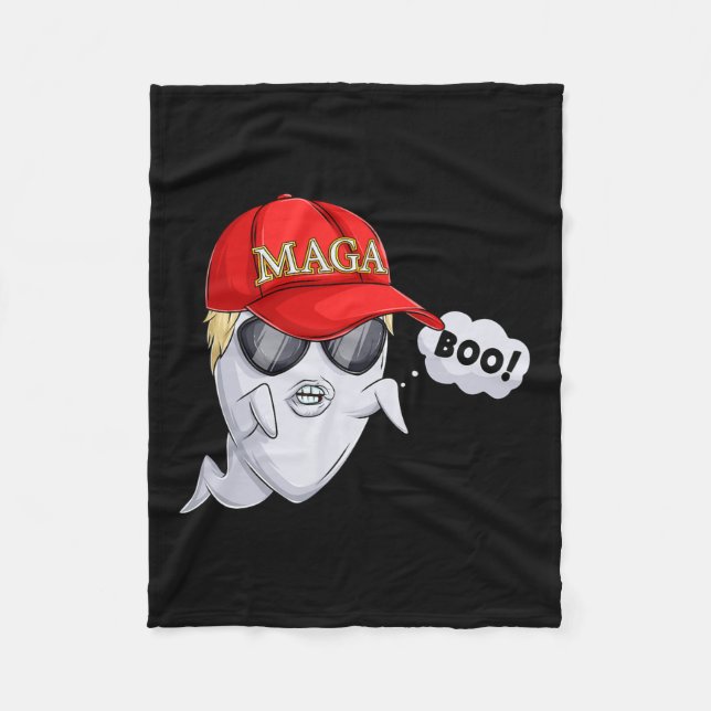 Manta Polar Trato de Fantasma Trump Halloween (Anverso)