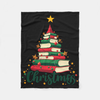 Manta Polar Tree Love Reading Books Librarian Men Women Funny 