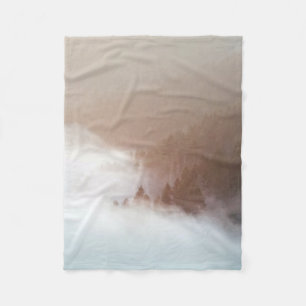 Manta Polar Trees on mountain covered with fogs