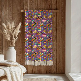 Manta Polar Trendy Blanket Gift 70s Pastel Groovy Design
