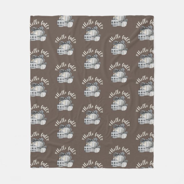 Manta Polar Tres Calabaza Hola Caída (Anverso)