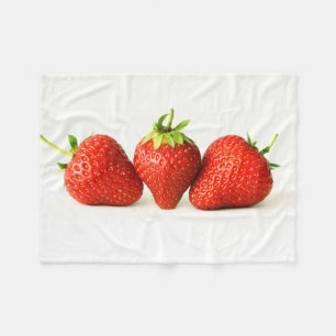Manta Polar Tres fresas en la fbcn blanca