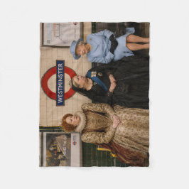 Manta Polar Tres reinas en el metro de Londres