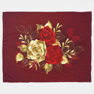 Manta Polar Tres Rosas Joyas