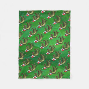 Manta Polar TRex en Santa Hat en Green