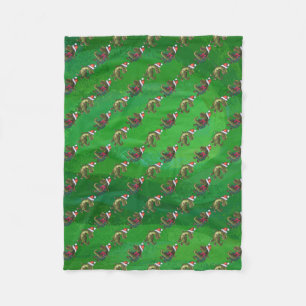 Manta Polar TRex en Santa Hat en Green