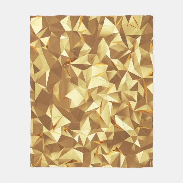 Manta Polar Triángulo de oro: Textura de fondo abstracta. (Anverso)