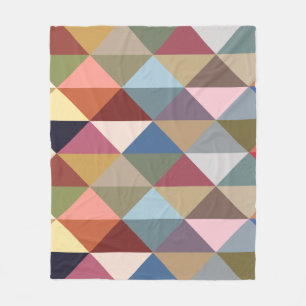 Manta Polar Triángulos de colores modernos de mediados del sig