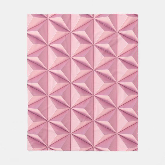 Manta Polar Triángulos geométricos 3D: fondo minimalista. (Anverso)