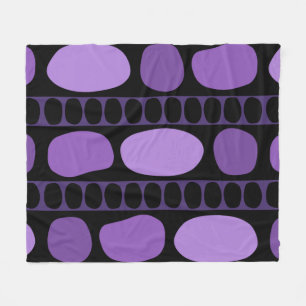 Manta Polar Tribal Art Rock Pattern Black Purple