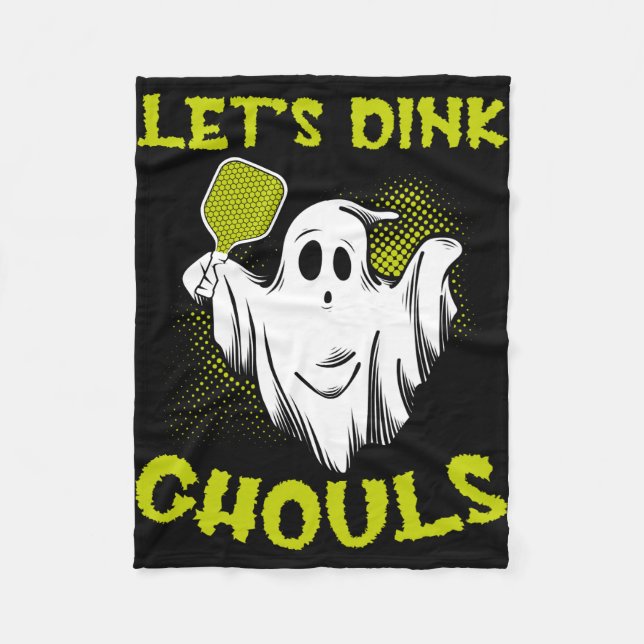 Manta Polar Tríbol de plaquetas de espátula de halloween (Anverso)