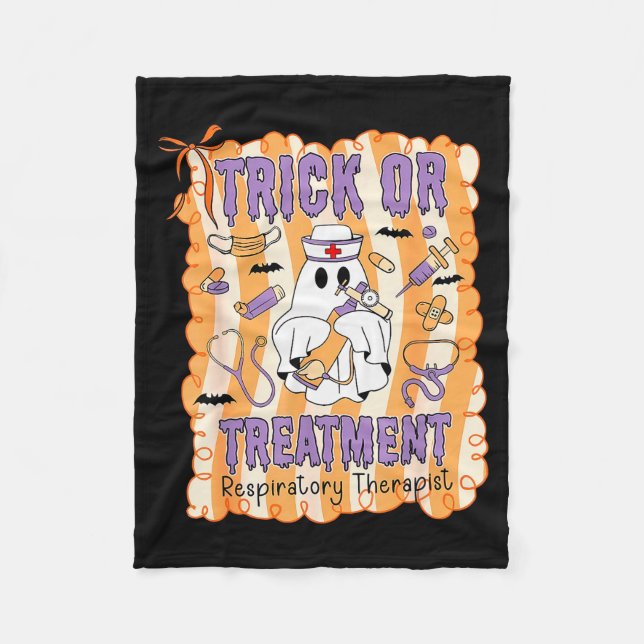 Manta Polar Trick Or Treatment Respiratory Therapist Ghost Bow (Anverso)