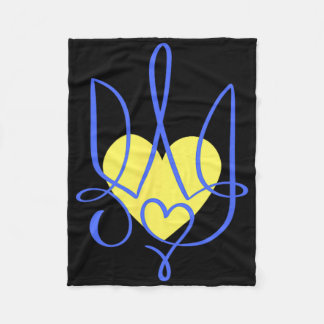 Manta Polar Trident Coat Of Arms Ukraine Gift Heart