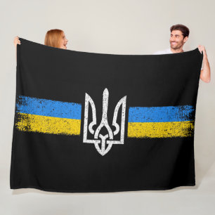 Manta Polar Tridente de Ucrania - Símbolo de bandera de Ucrani