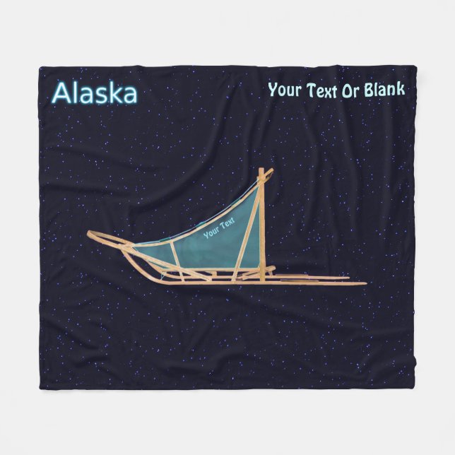 Manta Polar Trineo de perros - Alaska (Frente (Horizontal))