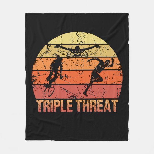 Manta Polar Triple amenaza de triatlón (Anverso)