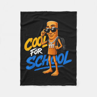 Manta Polar Triple T Tung Sahur De Vuelta Al Colegio Meme Niño