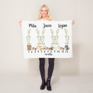 Manta Polar Triplet Woodland Milestone Blanket - Woodland Mile