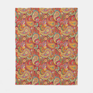 Manta Polar Trippy Hippy Paisley Fleece Blanket