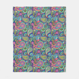 Manta Polar Trippy Hippy Paisley Fleece Blanket