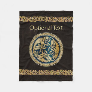 Manta Polar Tríptica de obturación de lobo celta