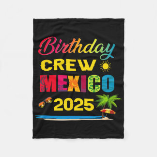 Manta Polar Tripulacion de Cumpleaños México 2025 Crucero Vaca